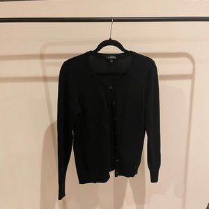 Black Button Cardigan